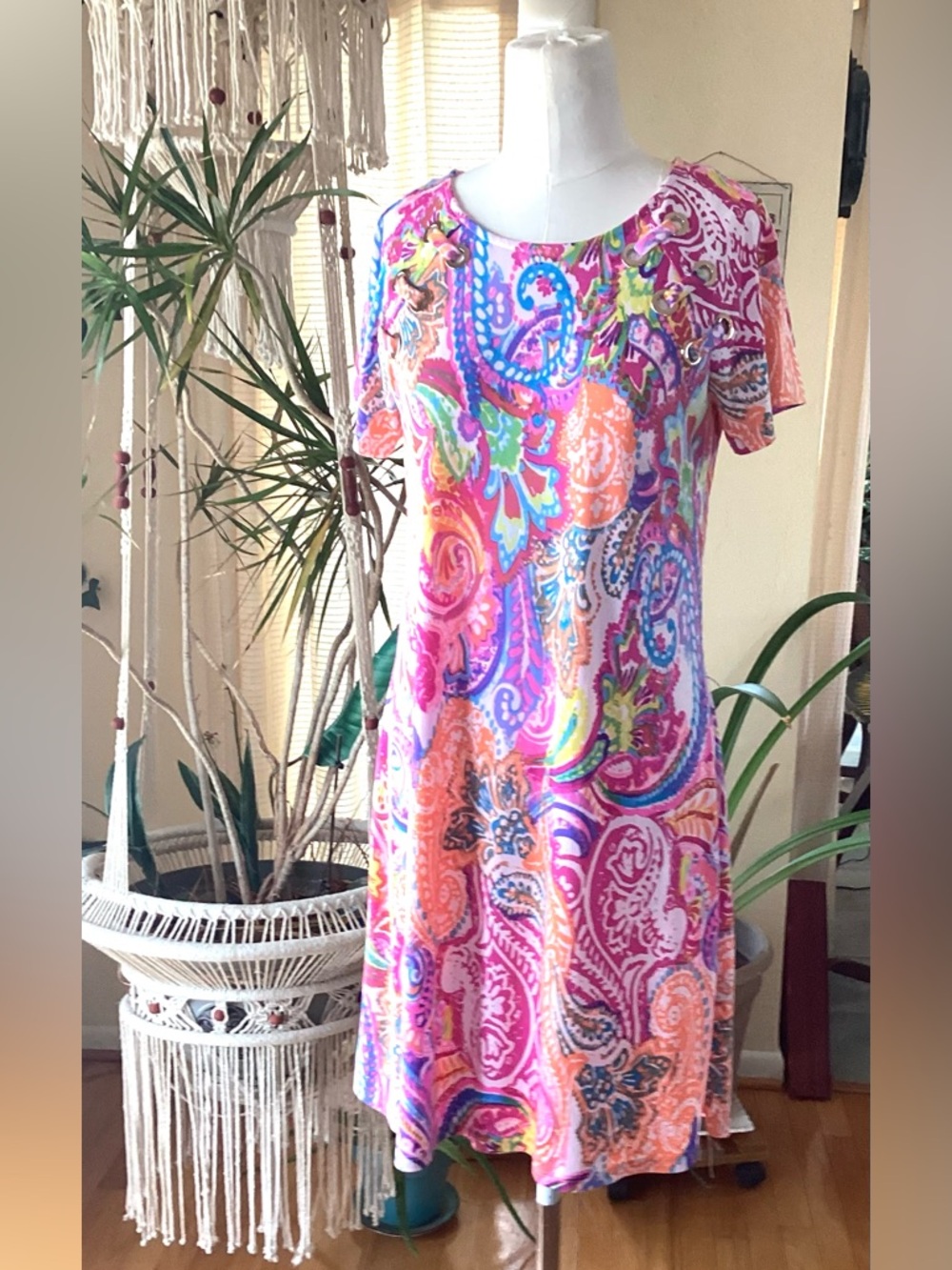 MSK Paisley print dress size Small